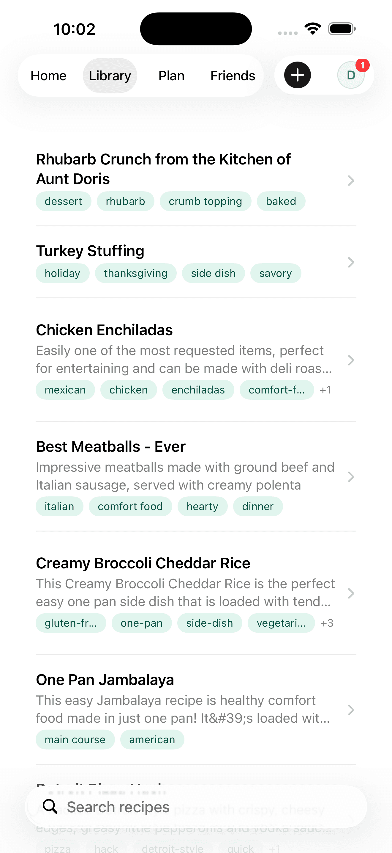 Sear recipe library